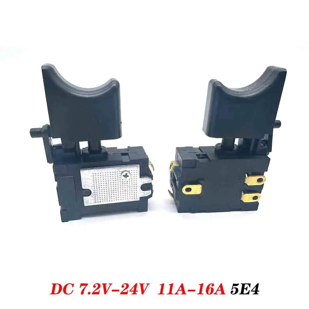 تيار مستمر 7.2-24 فولت 16A 5E4 لبطارية ليثيوم مفتاح مثقاب لاسلكي التحكم في السرعة مفتاح الزناد الكهربائي مع ضوء صغير ﻿