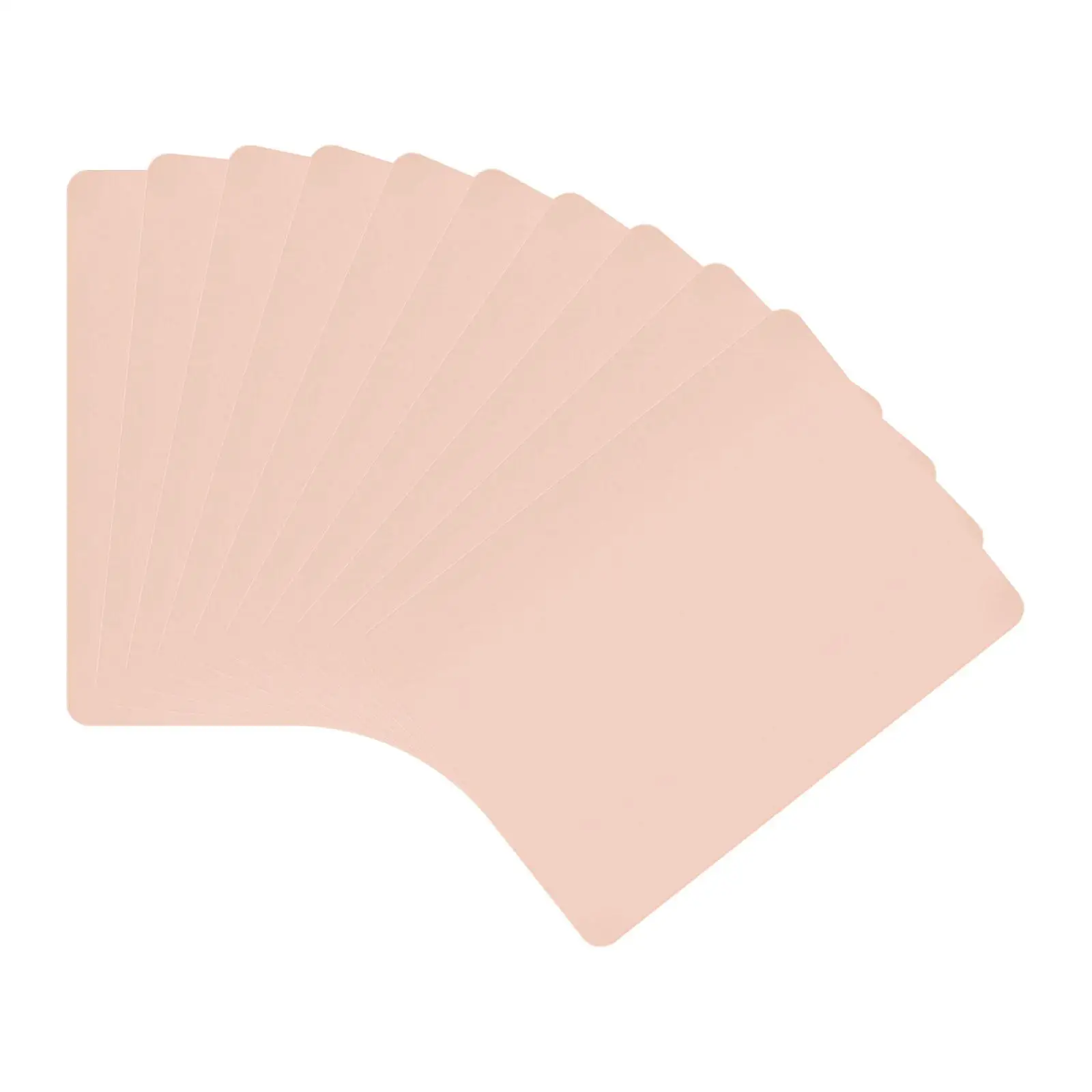 

10x Blank Practice to Clean Rectangle 14.5x19cm Practicing Supplies Double Side