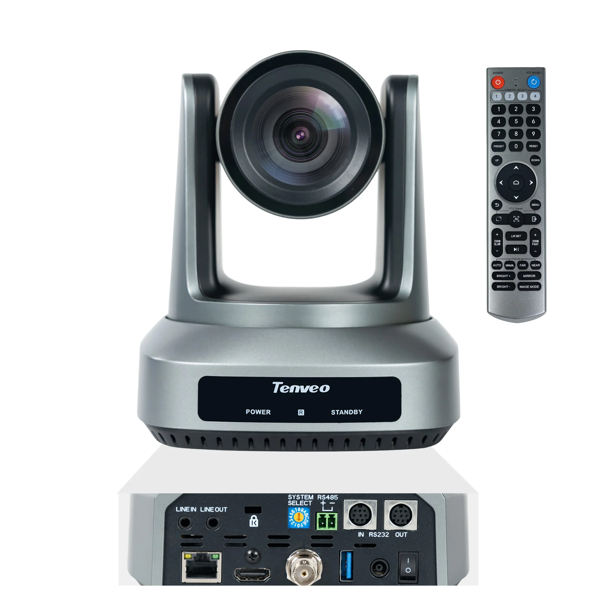 

2026 1080p 30x HD MI NDI USB SDI Auto Tracking Tenveo NDI Conference PTZ Streaming Camera
