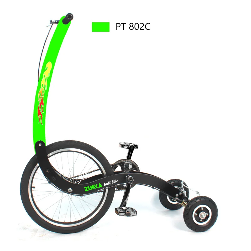 Three-wheeled sports car Seatless standing ultra-light folding half bike Unicycle Single-wheel Lock