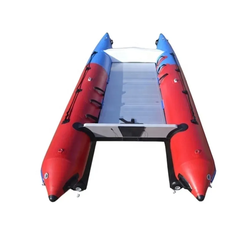 CE 4.3m High-Speed Thundercat Catamaran Aluminum 40hp Outboard Motor For Outdoor Lake And River Use Inflatable Zapcat Design