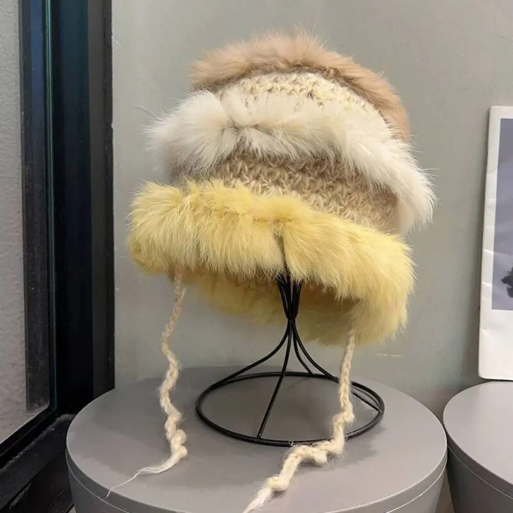 Chapeau en peluche coloré épais, garder au chaud, chapeaux d'extérieur, cadeau de Noël, mode, mignon, hiver, E27