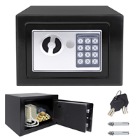 4.6L Electronic Digital Safe Box, Fireproof Security Box Home Office Money Cash Jewelry Steel Safety Box for Home Office Hotel