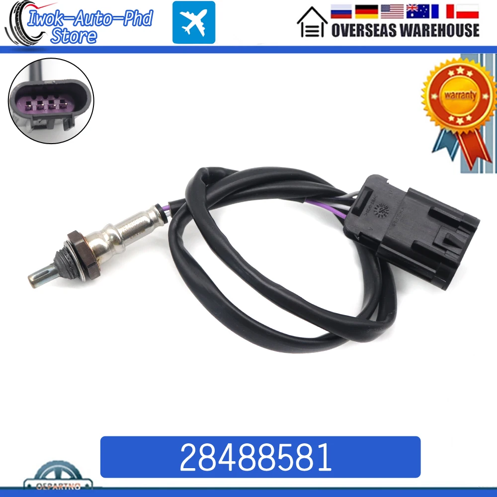 28488581 4 Wires Car Probe Air Fuel Ratio Lambda O2 Oxygen Sensor for Harley Davidson Bx100 Lexmoto Michigan 2021 2023 28488580