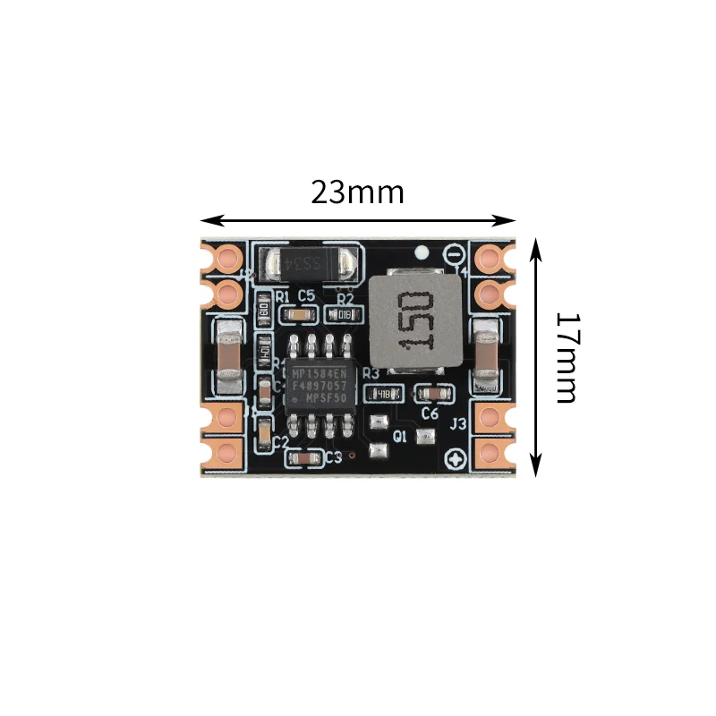 調整可能なバックステップダウンコンバーター,arduino replace,lm2596,超小型サイズ,dc,mp4 1584,3a,5個用電源モジュール,1個