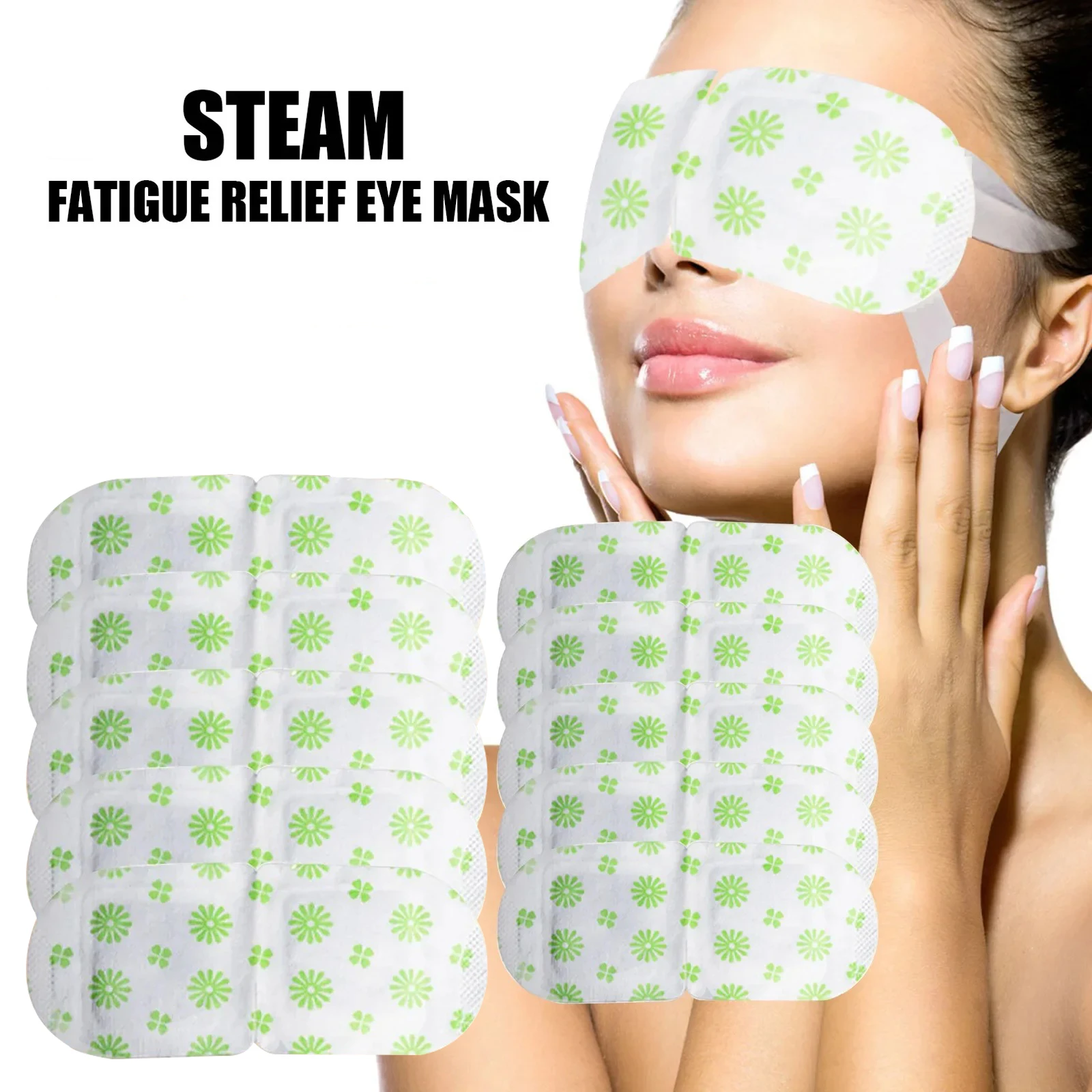 Disposable Steam Eye Mask Self-heating Eye Mask Sleep Eye Patch Hot Compress Eye Care SPA Relax Light Blocking Warm Eyes Sticker