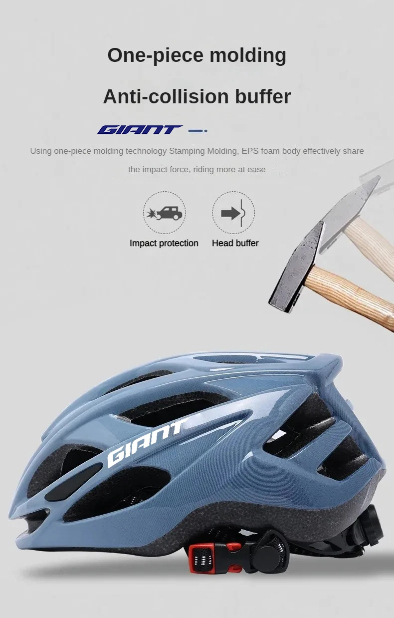 Riesiger, ultraleichter Fahrradhelm für Erwachsene mit 18 Lüftungslöchern, verstellbarem Riemen und EPS-Schaum, CPSC/CE-zertifiziert für Rennrad-MTB – Detail 6