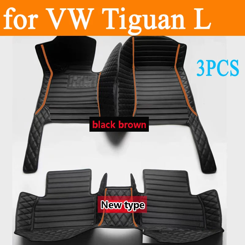 

Car Floor Mats For VW VW Tiguan L PHEV 2019 2020 2021 2022 Custom Foot Pads Automobile Carpet Cover Interior Accessories