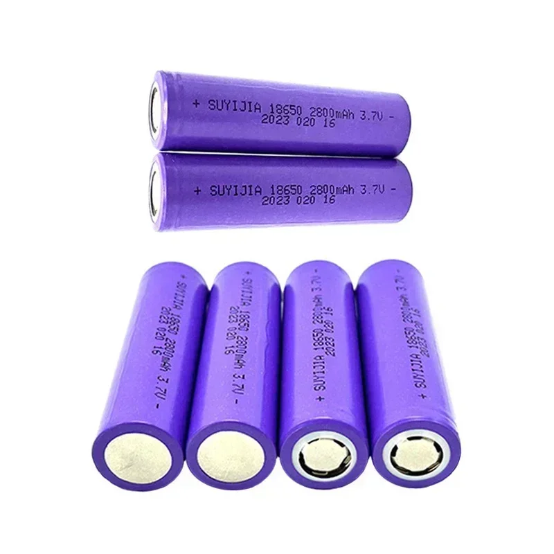 SUYIJIA 18650 2800mAh 3.7V Rechargeable Lithium Battery for Strong Light Flashlight Mobile Medical Equipment Flashlight Intercom