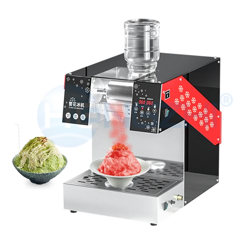 HENGZHI Commercial 220V Snow Ice Flake Bingsu Machine Korean Shaved Ice Machine Bingsoo Making Machine For Dessert Shop