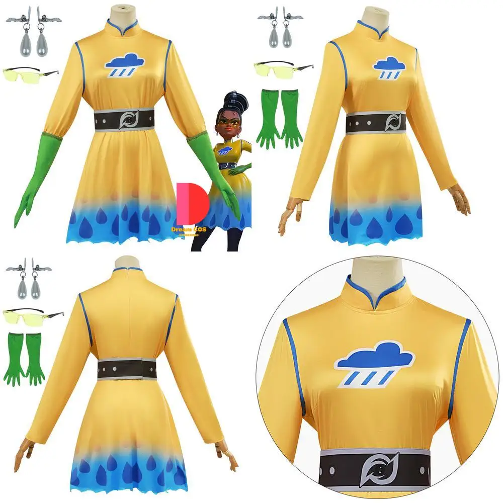 

Popular Anime Character Cosplay Costume Lady Doppler Yellow Dress Set Role Play for Women Anime Convention Halloween Party
