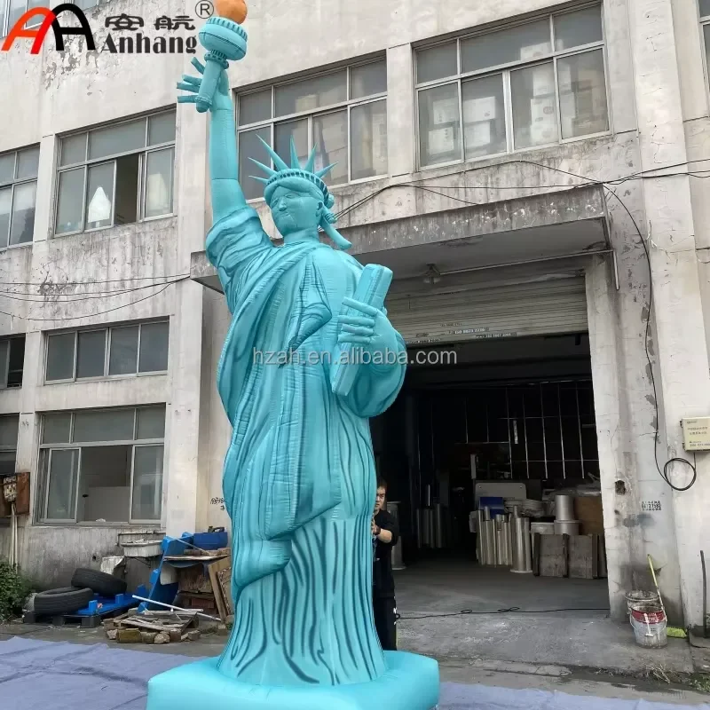 AnHang Outdoor Party Event Large Inflatable Statue of Liberty Building Character Inflatable Sculpture Figure