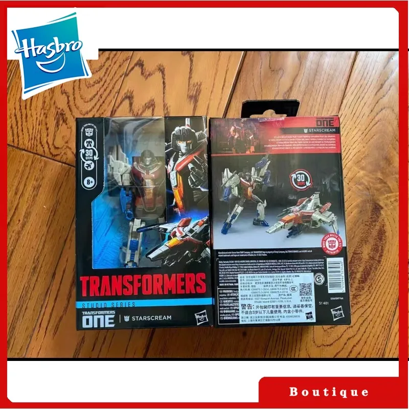 

В наличии Hasbro Transformers ToysStudio Series Starscream Модели Аниме Фильмы Игрушки Роботы Фигурки Подарки Хобби