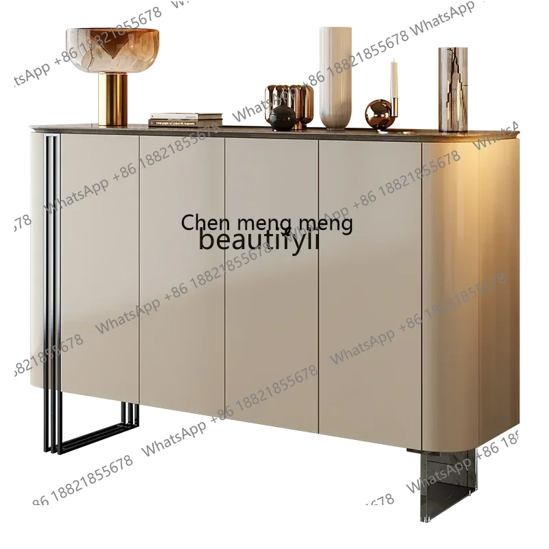 

Итальянский светлый роскошный четырехдверный входной шкаф-перегородка декоративный шкаф входной шкаф минималистский