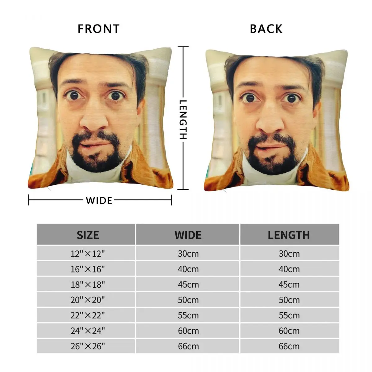 لين مانويل ميراندا عض له الشفاه مربع المخدة غطاء الوسادة الراحة كيس وسادة رمي غطاء وسادة للمنزل غرفة نوم السيارة