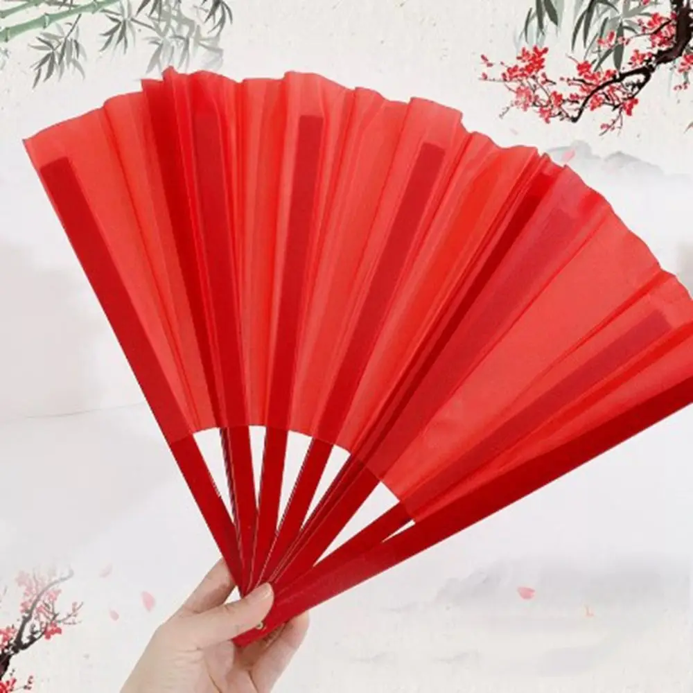 33 cm Chinese Tai Chi Yoga Kung Fu Fan Plastic Bone Chinoiserie Gift Dansvoorstelling Fan 10 Stijlen Hand Opvouwbare Podium fan