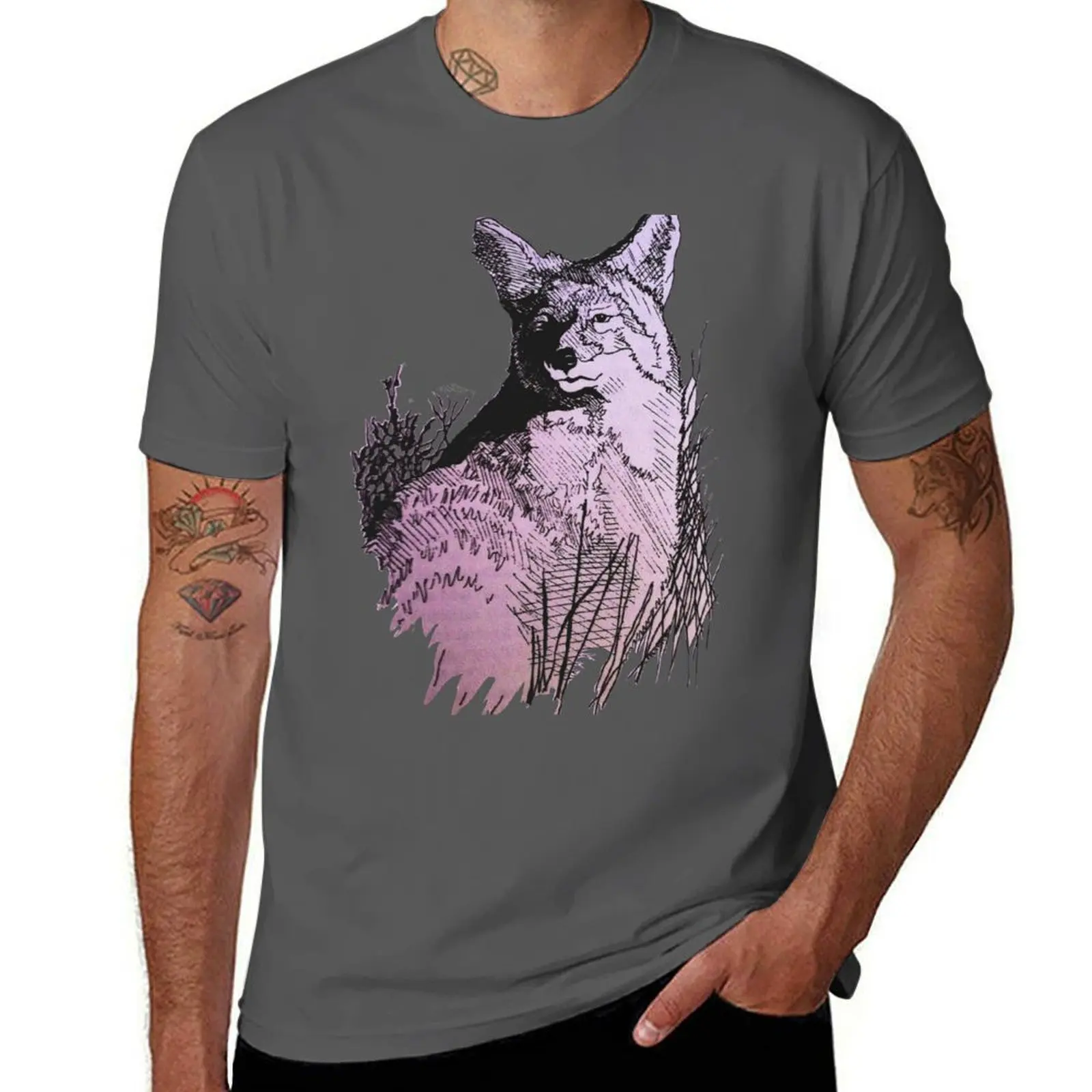 

Coyote T-Shirt man t shirt luxury t shirt man plain T-Shirt