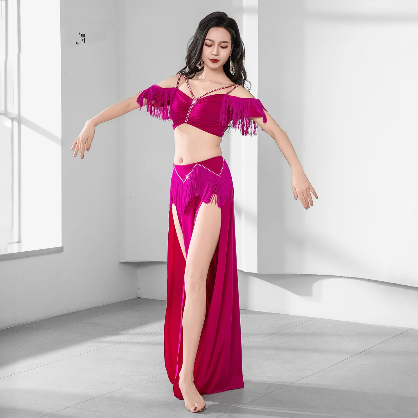 Danza Del Vientre Disfraces Disfraces Traje Danza Del Vientre Traje Danza Del Vientre Mujer Falda Danza Del Vientre Ropa Danza Arabe Faldas De Danza Arabe abanicos trajes belly dance professional top para flamenco niña