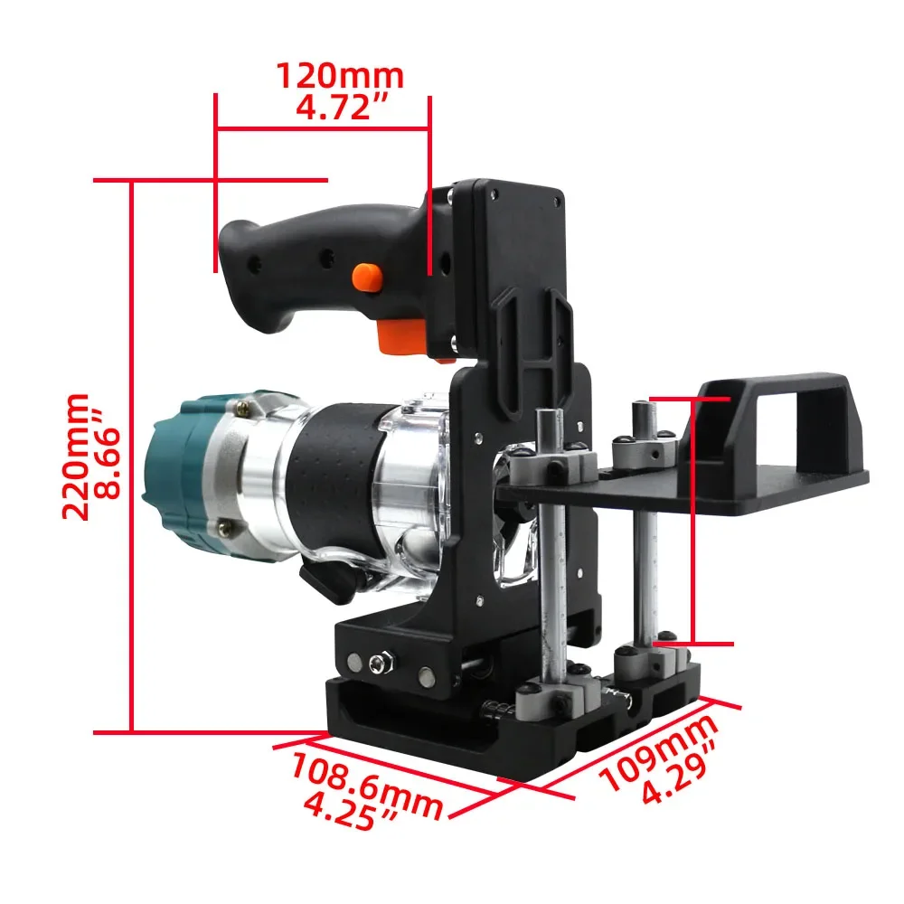 Mortising Jig and Loose Tenon Joinery System Invisible Slotting Bracket Trimming Machine Hole Stand for Wardrobe & Cup Trimming