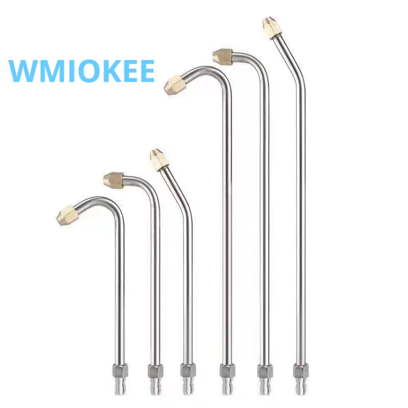 

25°/90°/U High Pressure Washer Extension Wand With 1/4 Quick Connector Lance Spear With CurvedHead Rod Cleaning Tool for car