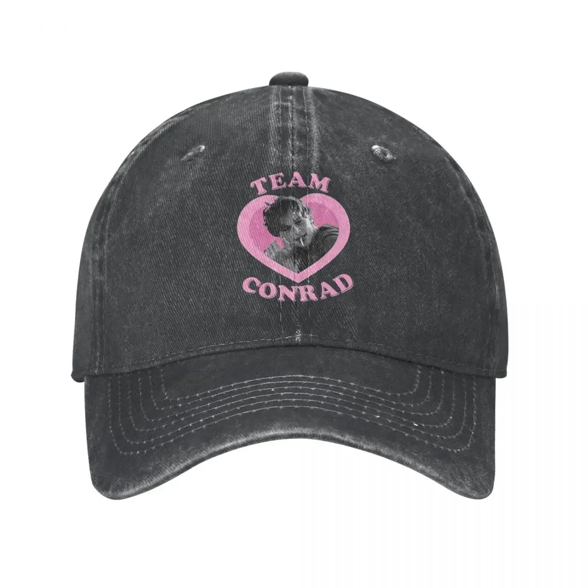 Team Conrad Pink Trucker Hats Merch Casual Distressed Washed The Summer I Turned Pretty Casquette Dad Hat For Unisex Adjustable