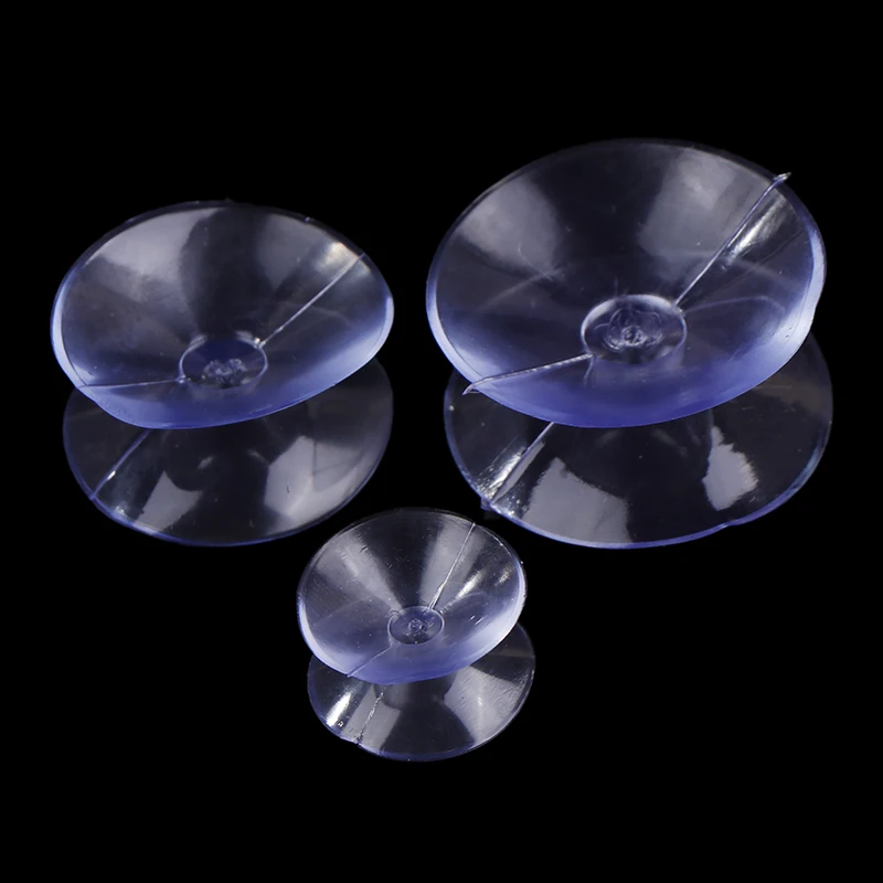 20PCS New Double Sided Plastic Suction Cup Vacuum Non-slip Clear Sucker Pad For Glass Car Window Table Top Spacer Soap Holder