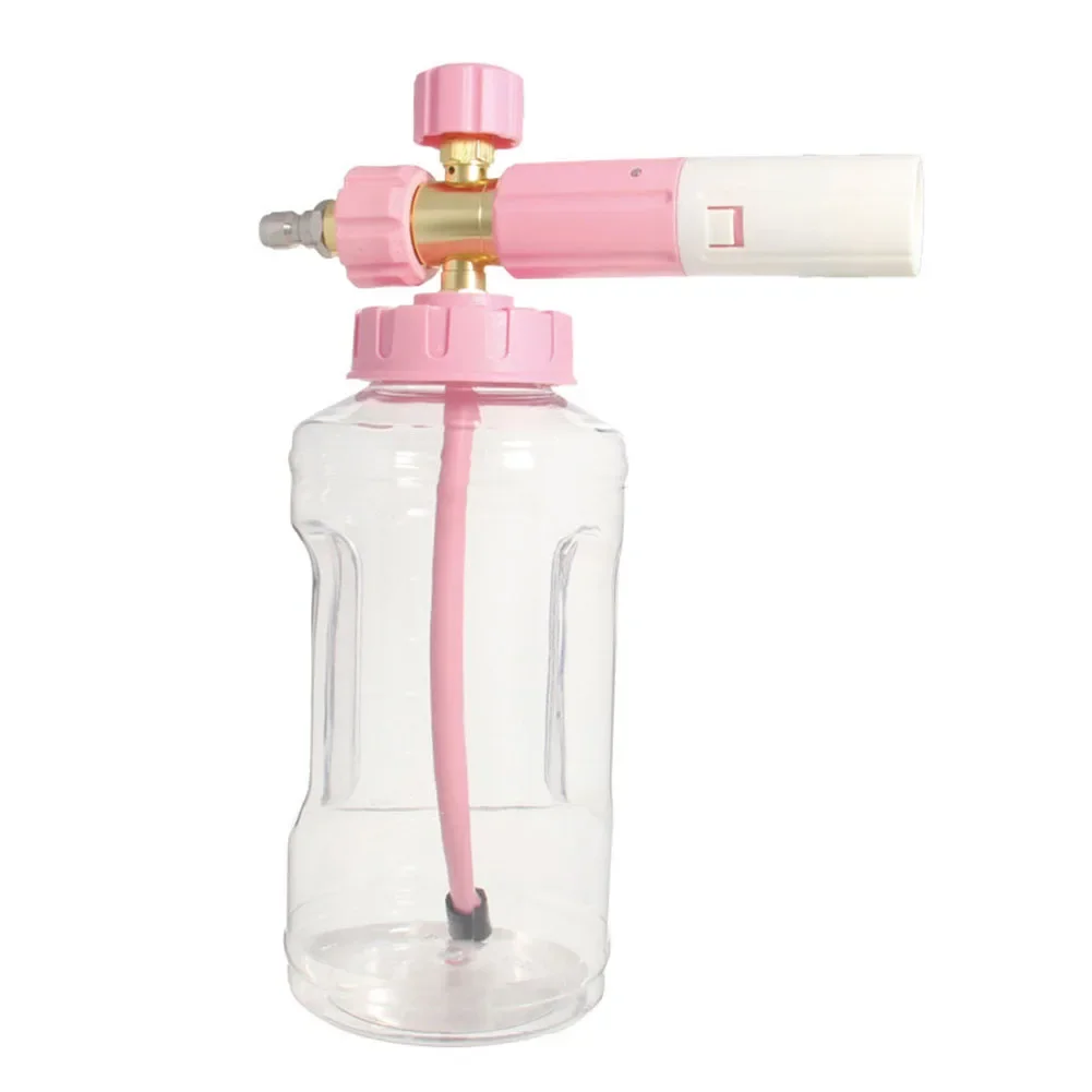 

High Pressure Cleaning Machine Transparent Foam Spray Pot 1/4 Quick Connector Quick Connection Foam Adjustable Spray Pot