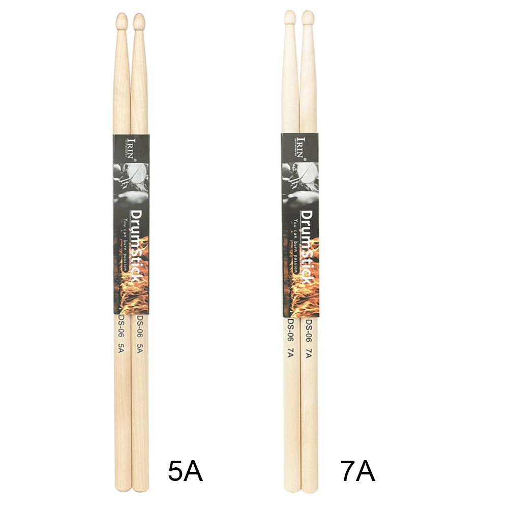 1 Pair Professional Drum Sticks 5A 7A Maple Wood Jazz Drum Sticks for Adults Kids Drummer Gifts Drum Accessories