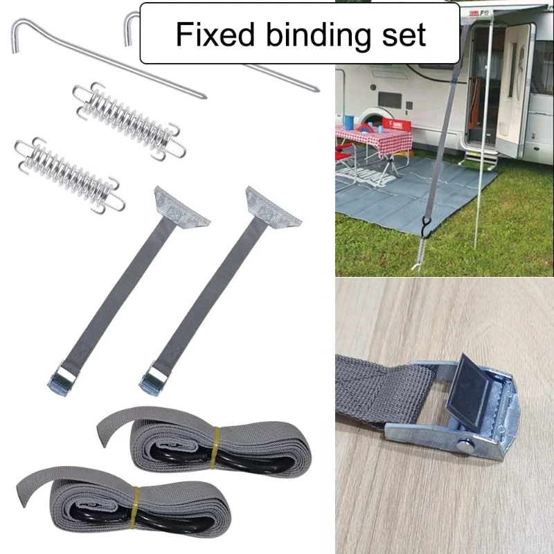 A Set For Fiamma Thule Storm Straps Tensioner Awning Tie Down Caravan Motorhome Green Any Combination RV Accessories