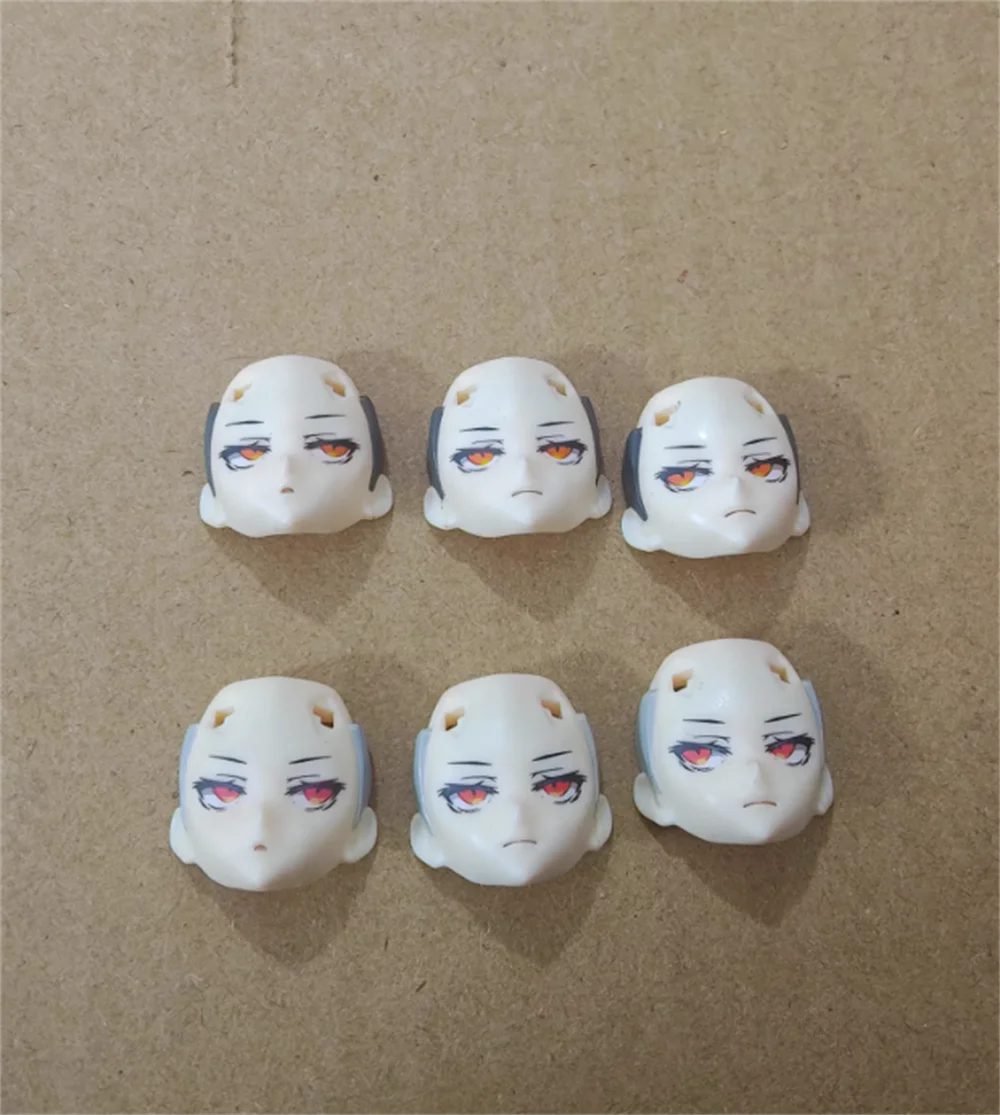 

For Sale 1/12th Hasuki Female Girl Head Sculpt Carving Face Multi Color Option PVC Material Accessories For 6" SHF Doll Figure