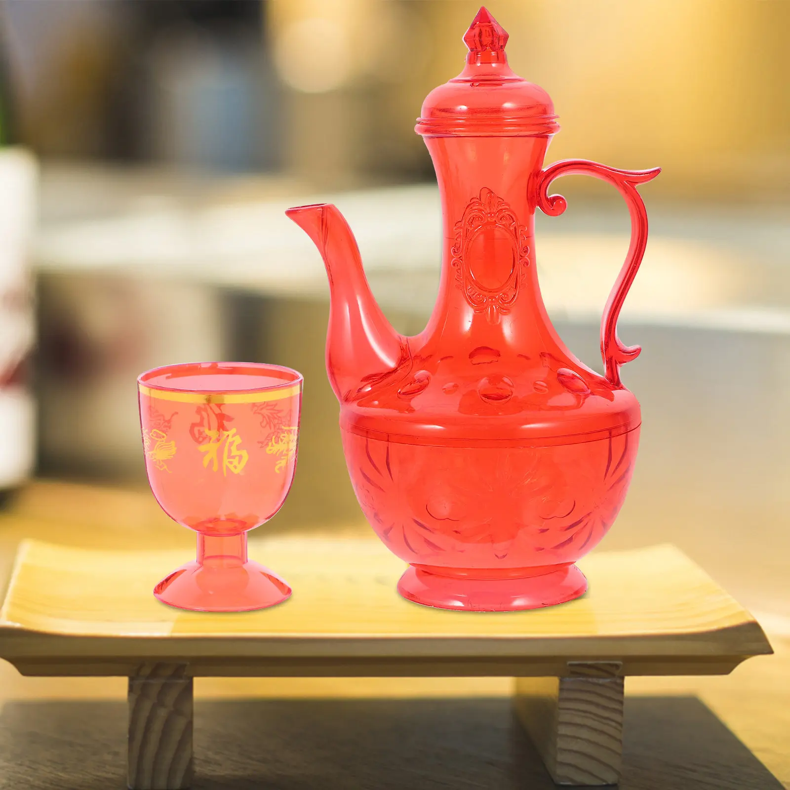 

1Set Offering Cup Set Classic Vintage Design Multipurpose Temple Worship Meditation Home Decor Ritual Sacrifice