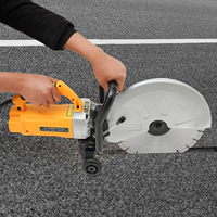 350mm Large Single Chip Slotting Machine w/ Water Pipe and Pump 3000W Electric Concrete Saw cutting metal wood concrete stones