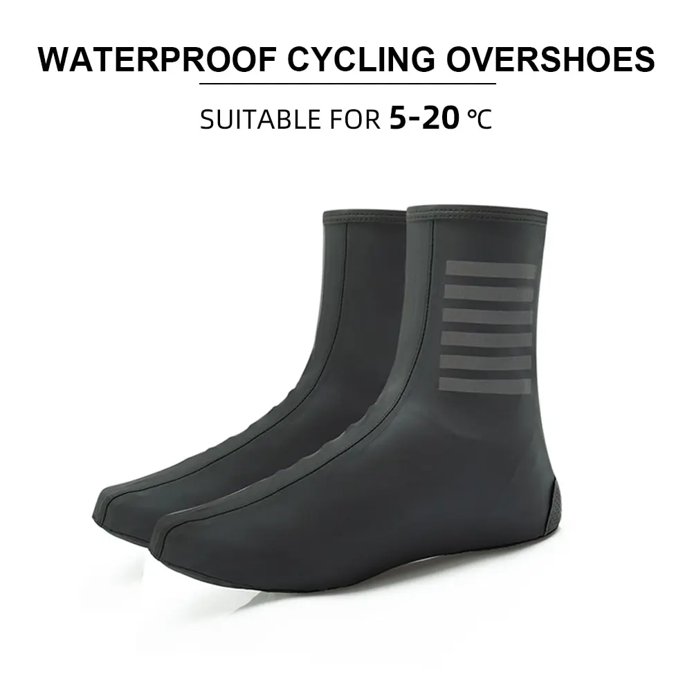 Ykywbike Cycling Shoes Covers YAS308 Waterproof Overshoes Bicycle Bike Reflective Windproof MTB Road Keep Warm Lock Protector