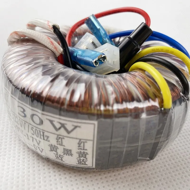 1pc 30W 30VA Toroidal Transformer 220V 50Hz Input 17V-0-17V 9V Output Amplifier Audio X-5 Preamp