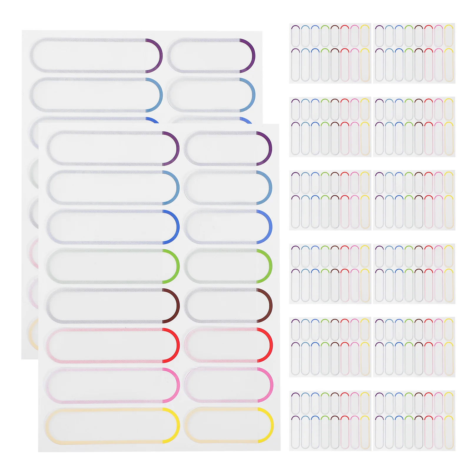 

20 Sheets Waterproof Name Labels for Self Adhesive Writable Stickers for School Supplies Daycare Bottles Dishwasher Safe