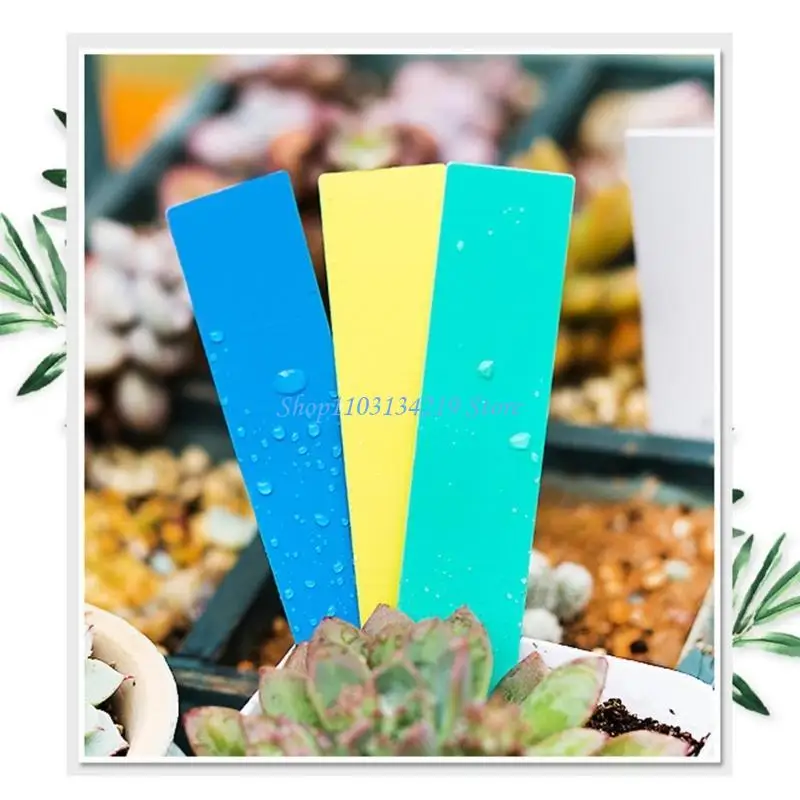 N5KC 100Pcs Plastic Waterproof Plant Labels Nursery Garden Stake Labels Marker Labels