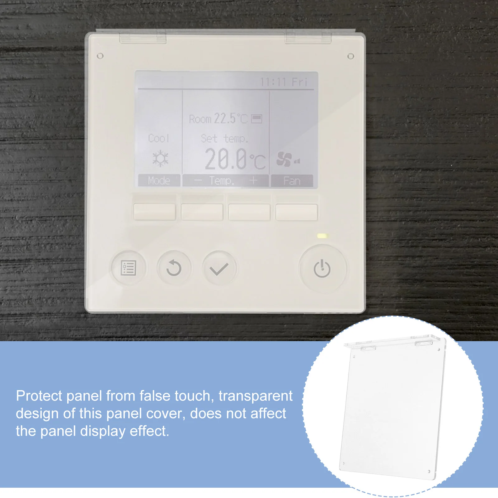 

Central Ac Panel Protection Cover Sturdy Transparent Air Conditioner Panel Protector Home Use Protection Cover