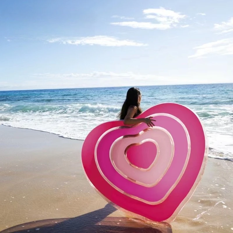 

Love inflatable water floating row floating bed water bed beach beach inflatable mat