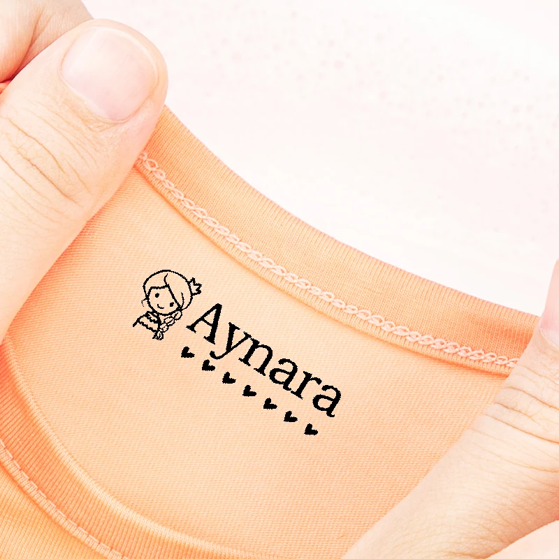 Customizable Halloween Name Stamp - Non-Toxic Ink,Kit for Kindergarten, Durable Embossed Design, Travel Organizer & Craft Suppli