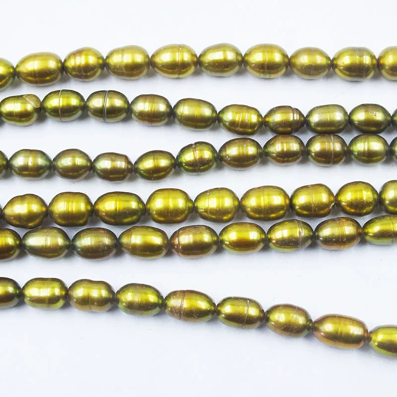 wholesale 10PCS 7-8MM (rice) freshwater pearl loose beads 16 inches