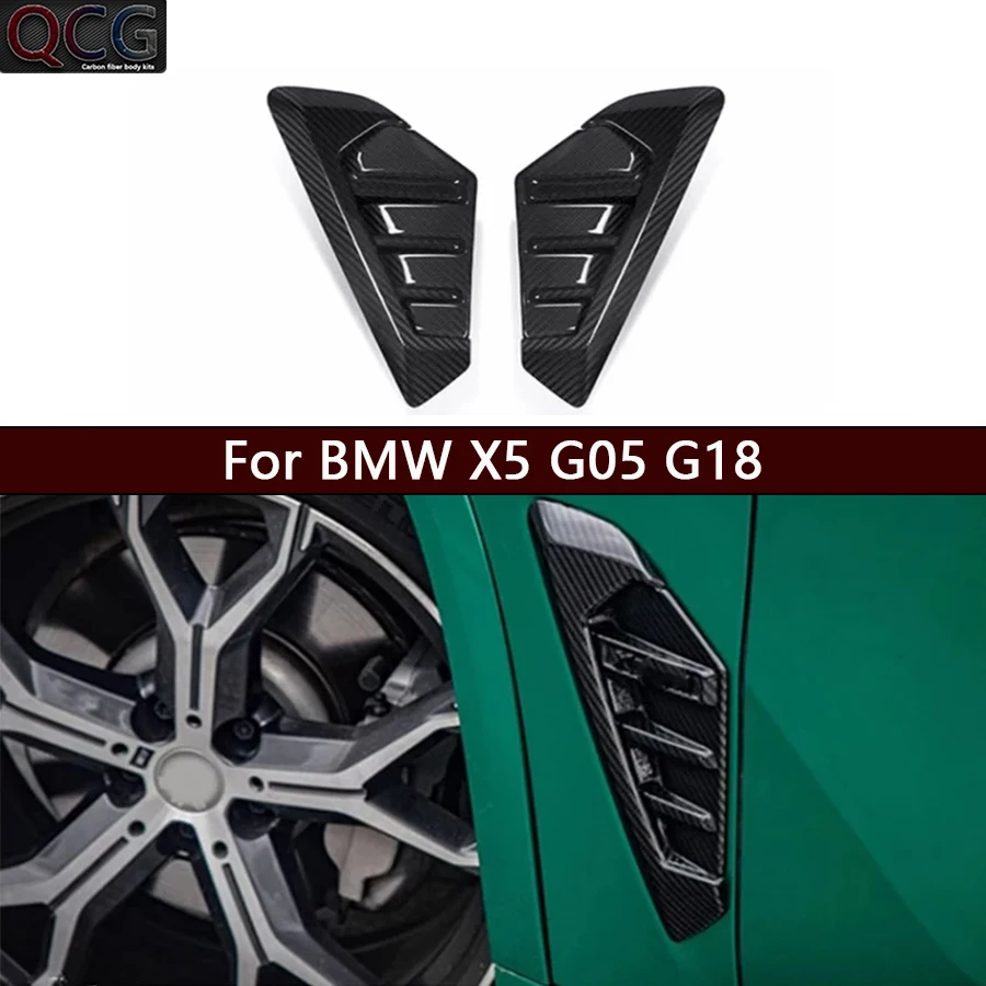

For BMW X5 G05 G18 2023+ CarbonFiber tuyere Set Auto Fender Side Air Vent Outlet Cover Trim Fit Car Accessories body kit