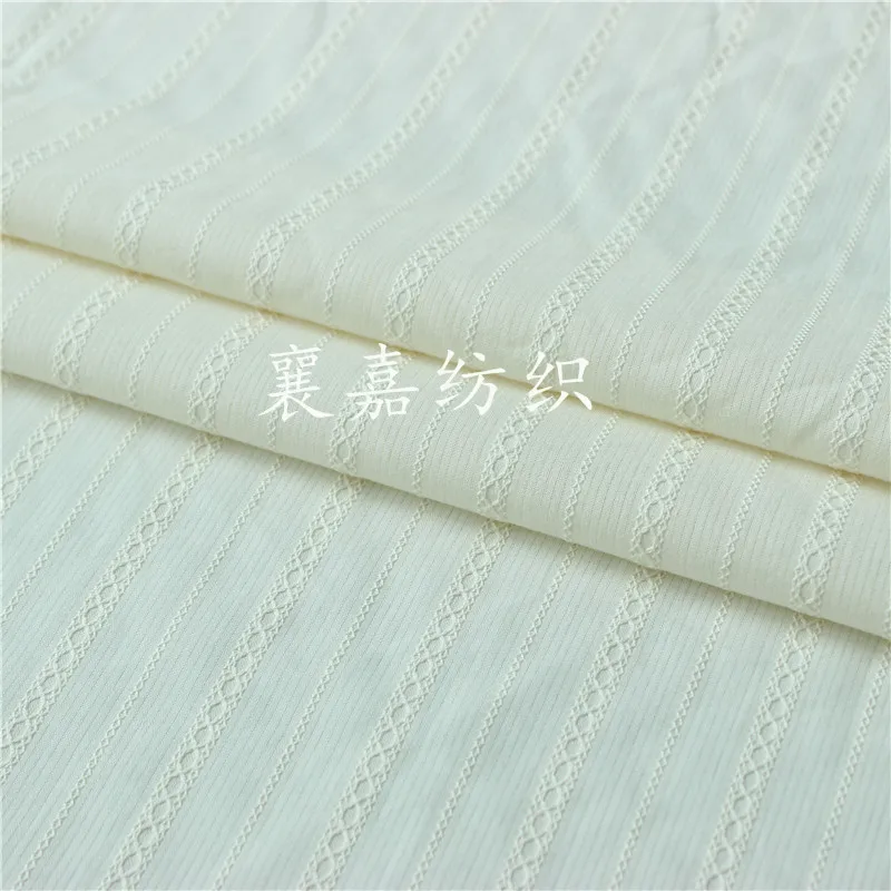 150x50cm White Cotton Jacquard Idyllic Minimalist Sewing Fabric, Making Women\'s Shirt Skirt Children\'s Clothing Cloth