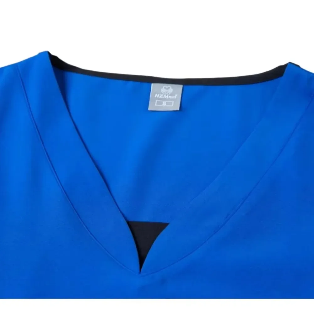 HZMNOI 여성용 의사 유니폼, 내구성 치과 수술 세트, 다양한 색상과 크기의 고품질 의료 스크럽, 신상