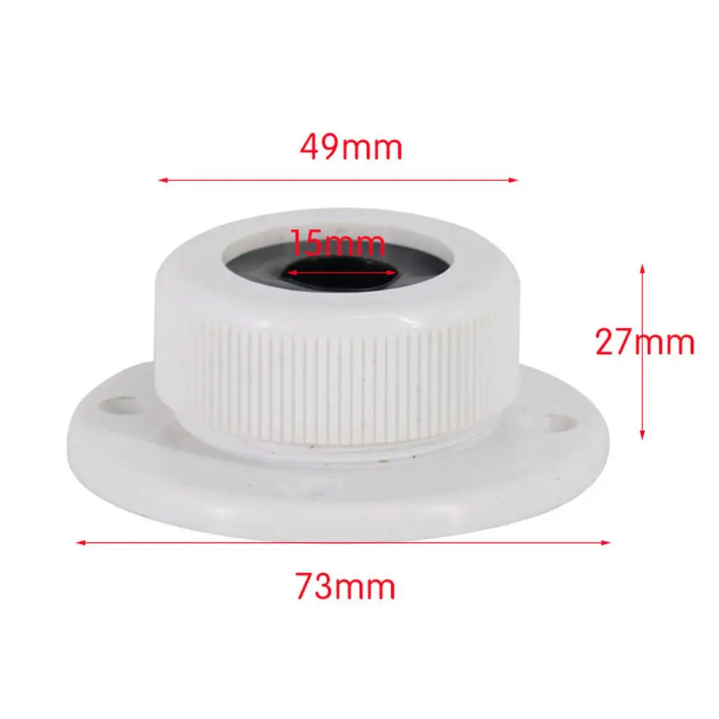 Boat Cable Outlet White ABS Watertight Marine Accessory for Water-protected Boat Cabin Installations