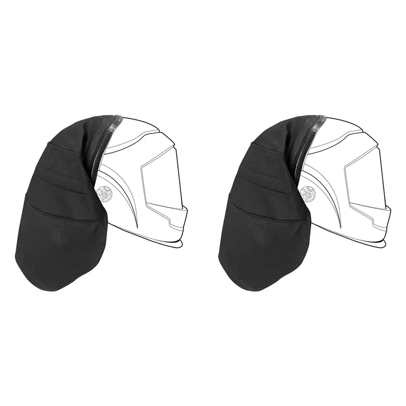 

GTBL 2X Welding Helmet Cover Cotton Safe Anti-Burn Welding Headgear Full Protection Neck Extended Headcover With Press