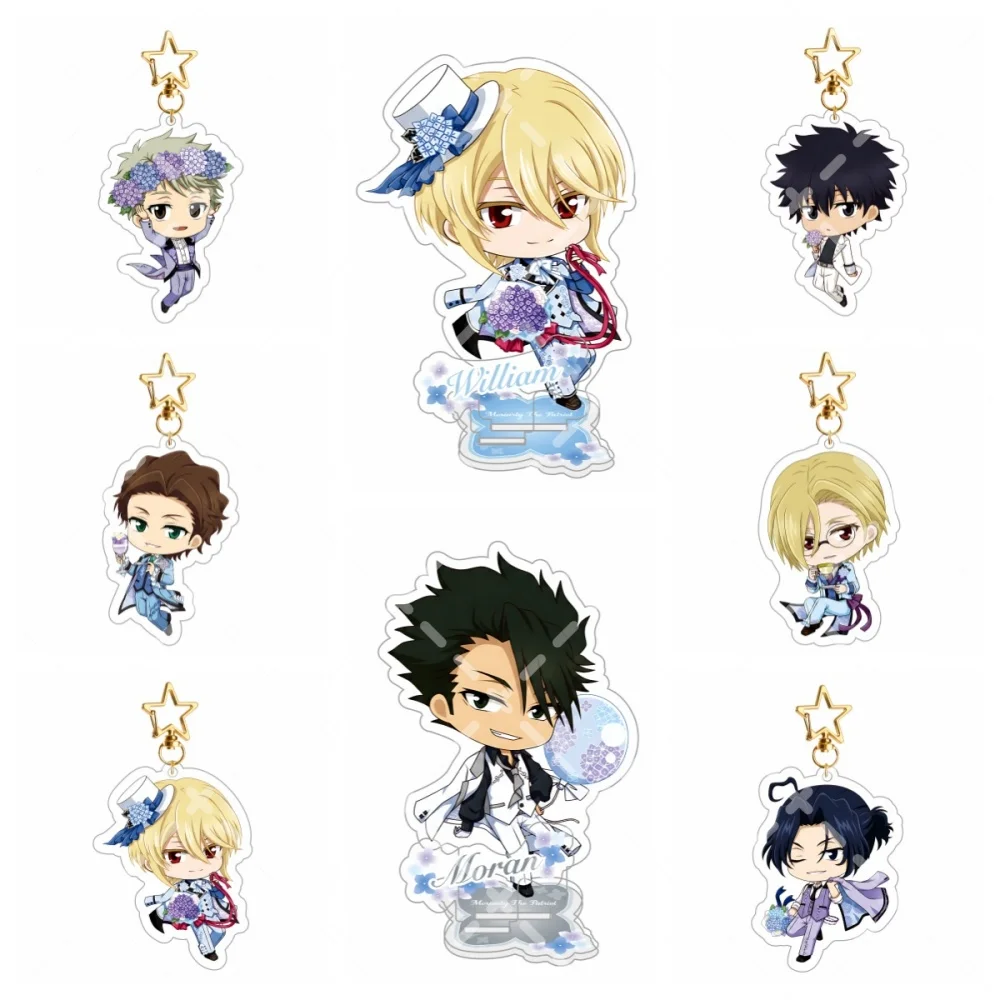 

Moriarty The Patriot Sebastian Moran Chibi Acrylic Stand & Keychain With Star Clasp Anime Bag Pendant Decor Gift