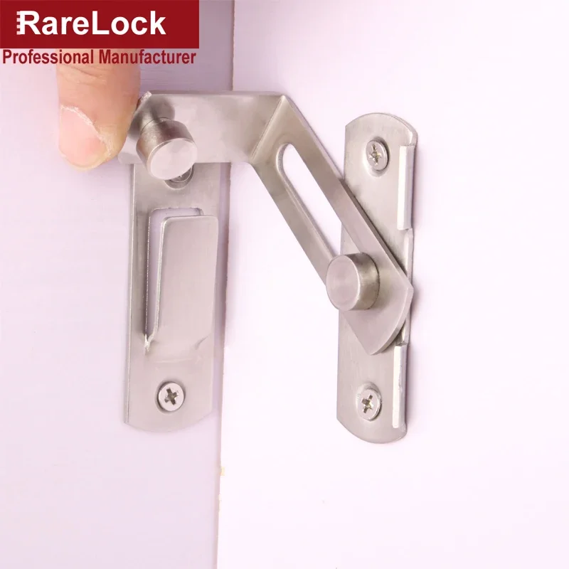 Latch Dead Bolts Hasp Lock for Sliding Door Balcony Window Cabinet Women Dress Fitting Room Bathroom Barn Rarelock MS93 G image 2