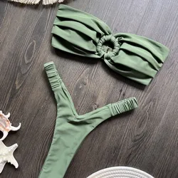 Micro Bikini Push Up Women Swimsuits 2025 Sexy Female Swimwear Brazilian Bikini Set Thong Biquini Swimming Suits Beachwear