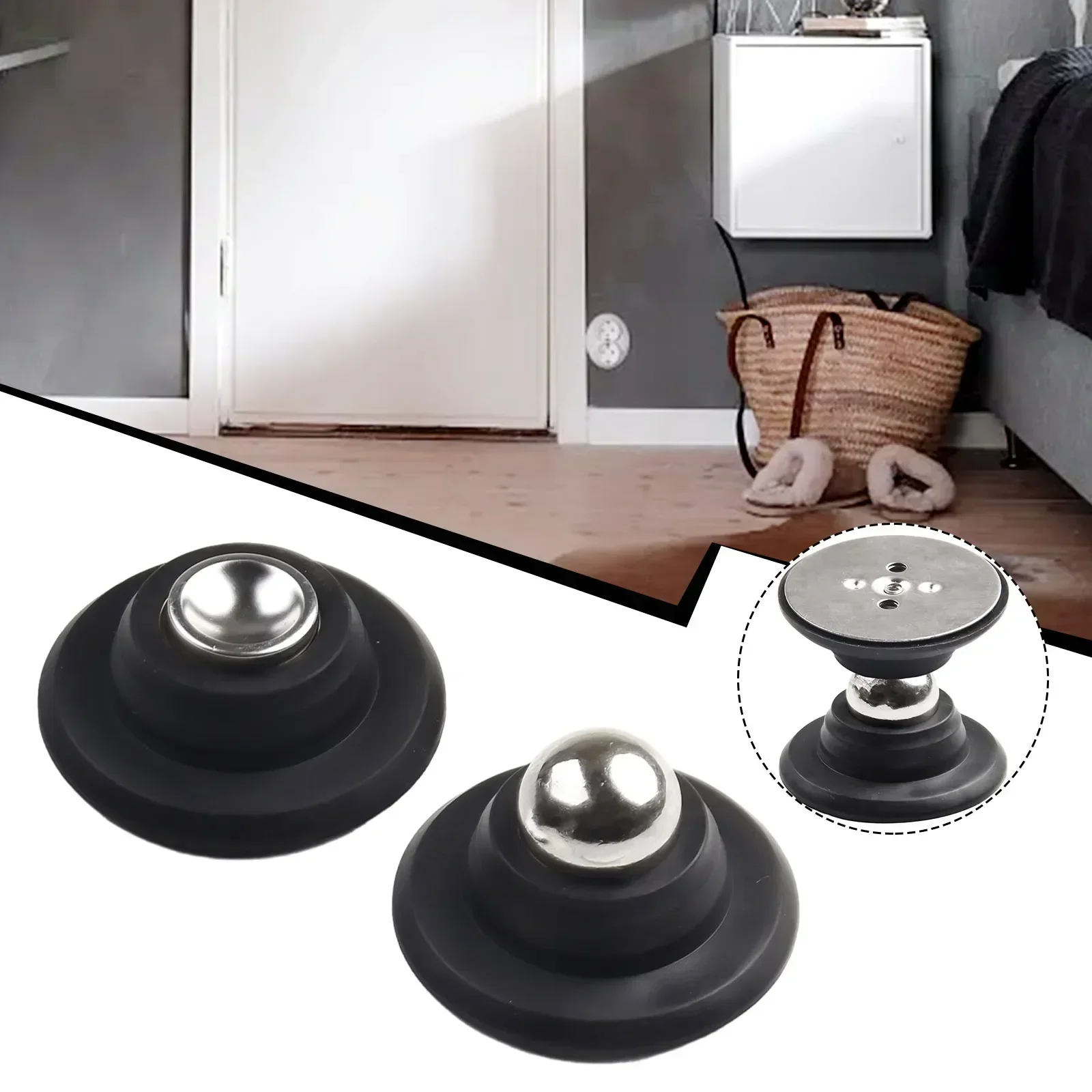 Silicone Door Suck Hotel Household Strong Magnetic Strong Mute Door Touch Silicone Anti-collision Door Stall Door Stopper