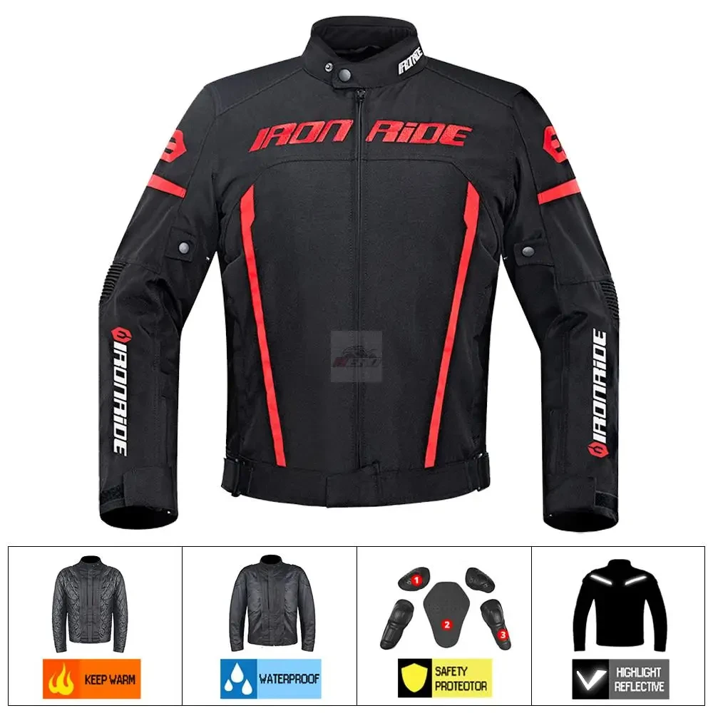 Motorcycle Jacket Men Jaqueta Waterproof Riding Racing Moto Protection Motocross Jacket With Linner